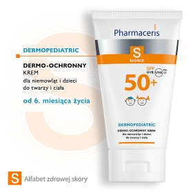PHARMACERIS S KREM OCHRONNY NA SŁOŃCE SPF 50+ DO TWARZY I CIAŁA  DLA NIEMOWLĄT I DZIECI 125 ML